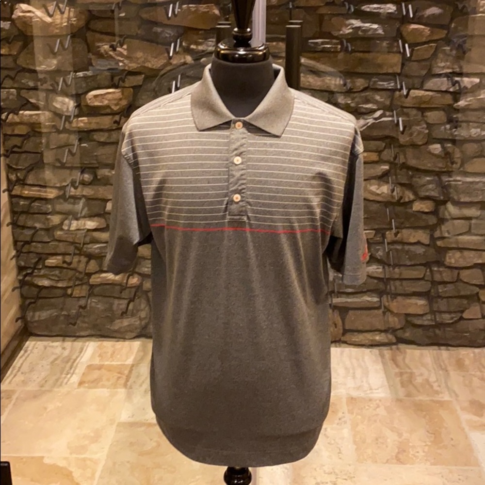 Grey FOOTJOY polo shirt 88% Polyester 12% spandex